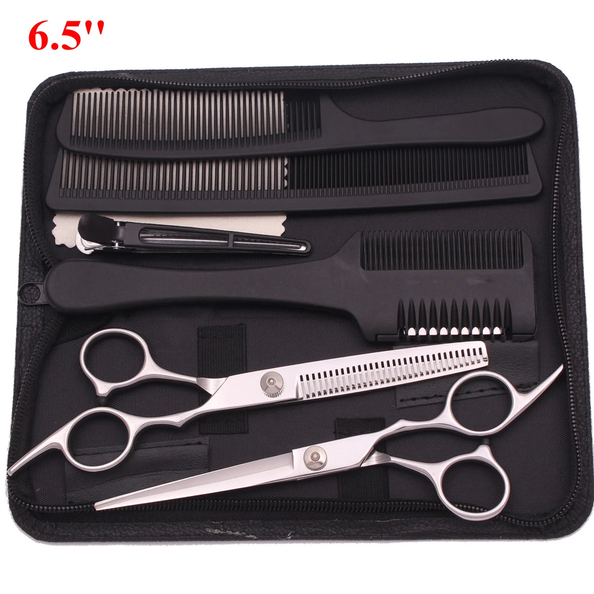 6.5'' Professional Hair Scissors Set Comb Razor Thinning Cutting Shears Hairdressing Salon Barber Home Japan Steel Dropshipping
