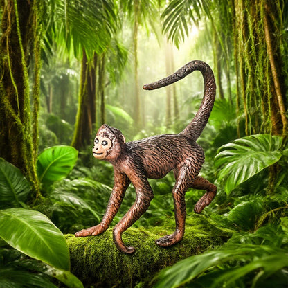 Oenux Simulation Wild Animal Chimpanzee Orangutan Gorilla Tree Sloth Monkey Model Action Figures Garden Miniature Decoration Toy