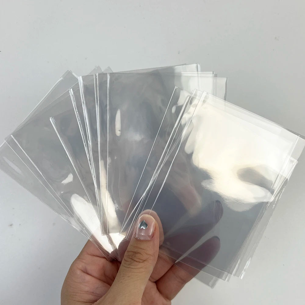 100PCS KMC Card Sleeves Transparent Trading Card Sleeves Perfect Fit Standard Size Card Board Game Cards Outer Protector 64x89mm