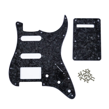 PHRILAM SSH 11 hole ST electric guitar guard, 3-Layer  St  Pickguard with Aluminum Foil Shield Fits American/Mexican ST