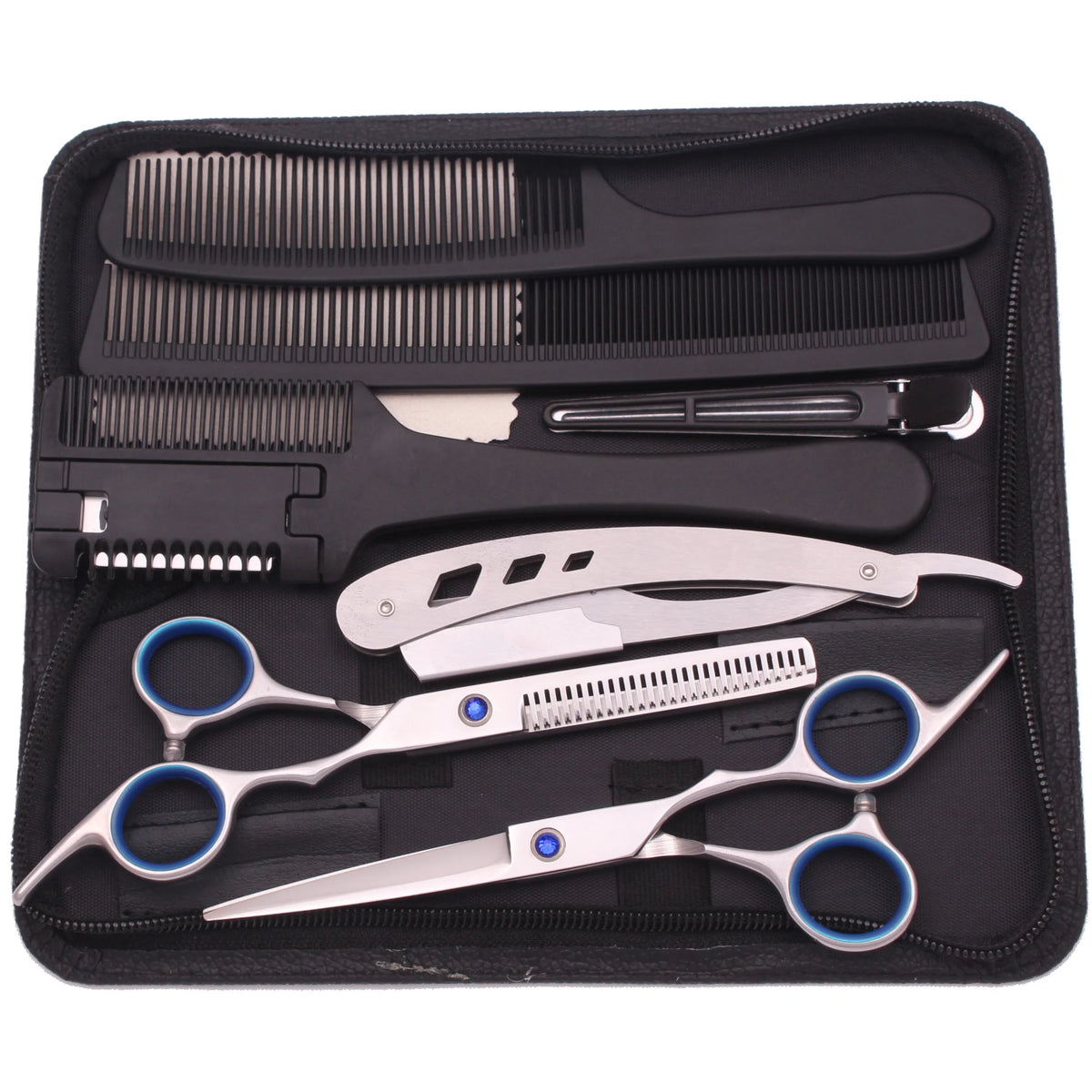 6.0'' Professional Hair Scissors Cutting Shears Thinning Hairdressing Haircut Razors Comb Set Salon Barber & Home Dropshipping