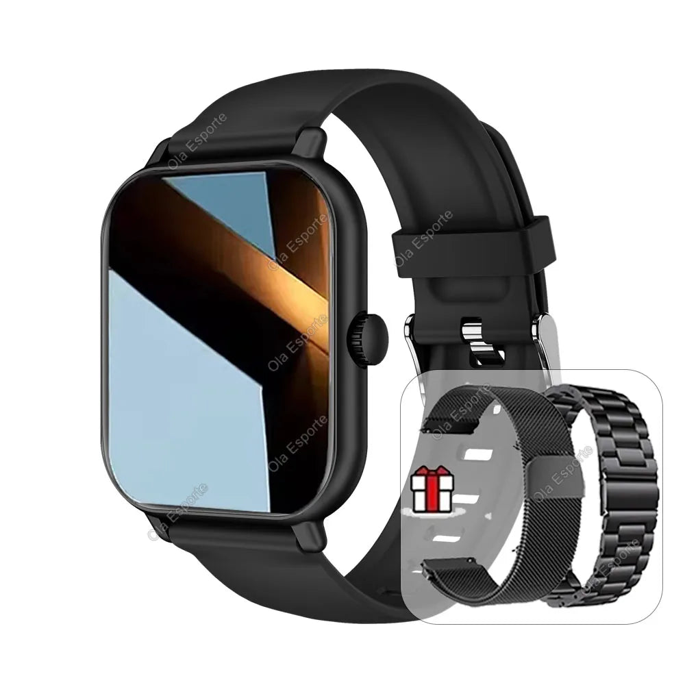 2026 Smart Watch Android IOS Phone 2.01 Inch Color Screen Bluetooth Answer Call Fitness Watches Tracker Smartwatch Women Men New