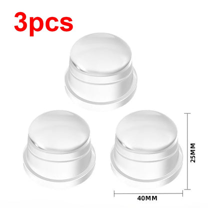 1-8Pcs Transparent Silicone Door Stopper No Drill Anti Bump Pad for Office Home Safety Protection Dodgers Door Stop