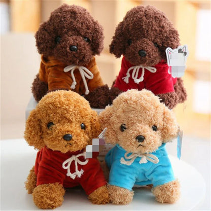 20CM Cute Teddy Dog Plush Toy Curly Dog Doll With Hanging Tag Simulation Dog To Send Children's Birthday Gift