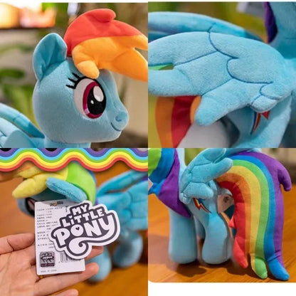 30Cm Genuine My Little Pony Plush Toy Kawaii Friendship Is Magic Plushies Doll Rarity Sofa Pillow Cartoon Rainbow Dash Kids Gift