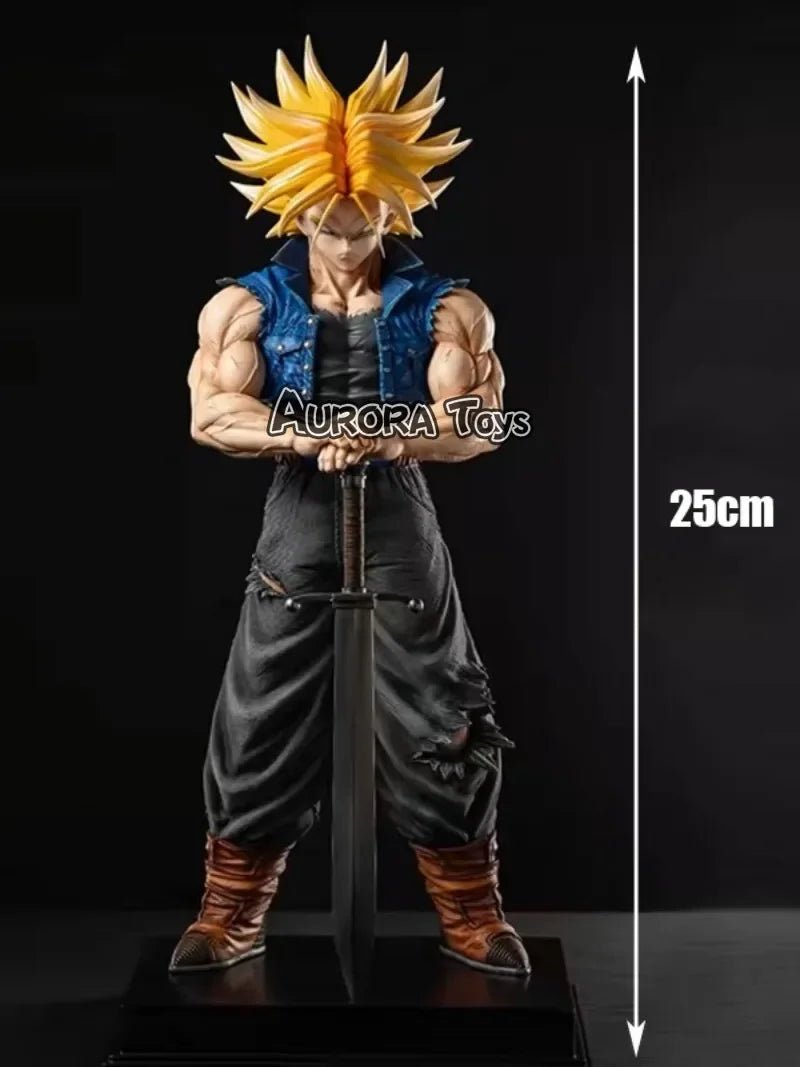 22.5cm Dragon Ball Z Fighters Trunks Anime Figure Super Saiyan Trunks Figure Figures Model Collection Decoration Toy
