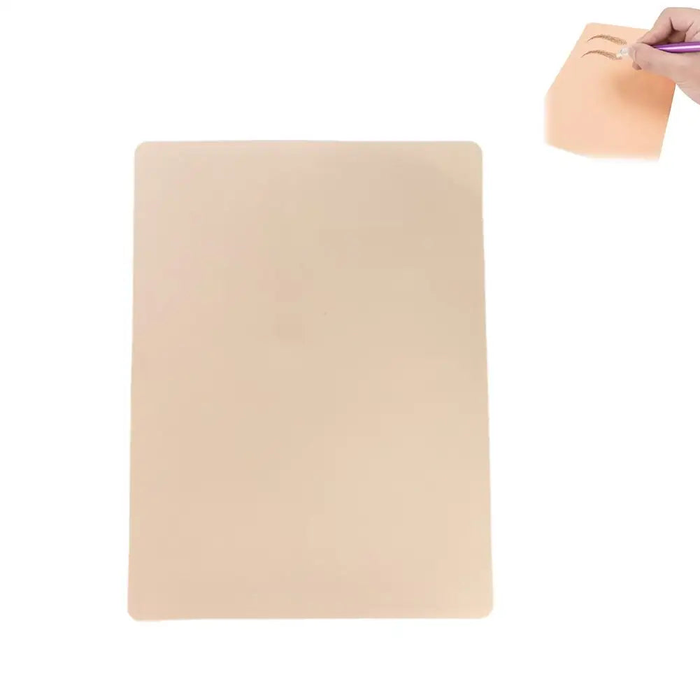 Blank Tattoo Practice Skin, Double Sided Fake Eyebrow Tattoo Practice Skins for Beginners and Experienced Tattoo Artists-1MM