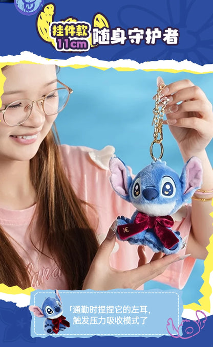 100% Genuine Disney Stitch Scrump Angel Cartoon Blue Stitch Plush Toy Authorized Doll Stich Cute Birthday Gift High Quality