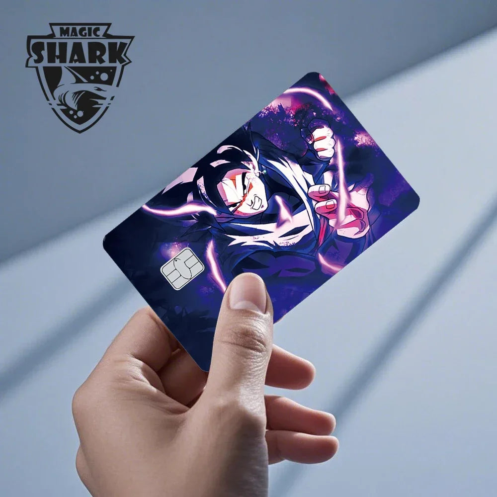 100% New Anime Goku Vegeta Super Saiyan 3M Front Film Skin Sticker Cover for Debit Credit Card