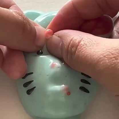 Alien Stress Relief Squeezing Acne Homemade Pinching Toy Super Soft Silicone Abstract Cartoon Reusable Release Rebound Toy