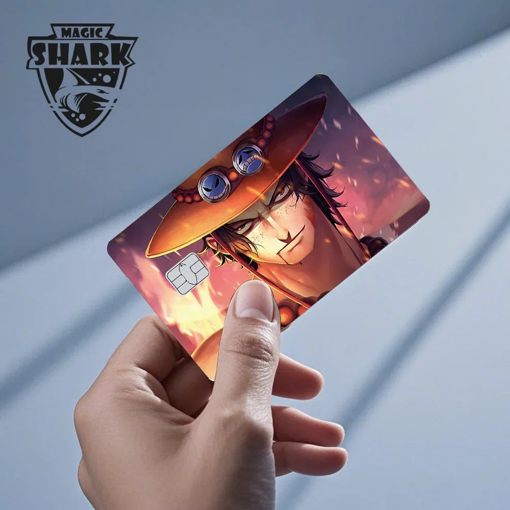 Magic Shark Wanted Anime 3M PVC Matte No Fade Skin Cover Sticker for Metro Debit Credit Card