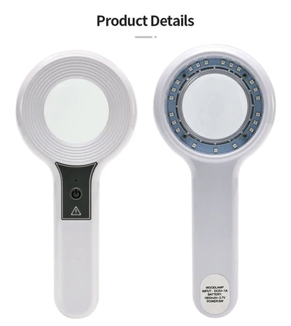 NEW Woods Lamp Skin Analyzer Portable Facial Salon Beauty Analyzer UV Lamp Wood Dermatology for Analyzing Testing Examination