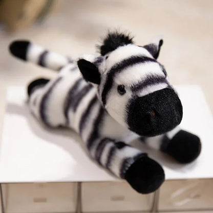 Hot Sale 22cm Mini Stuffed Forest Animals Bulk Jungle Animal Lovely Toys Lion Tiger Fox Deer Zebra Plush for Birthday Gift
