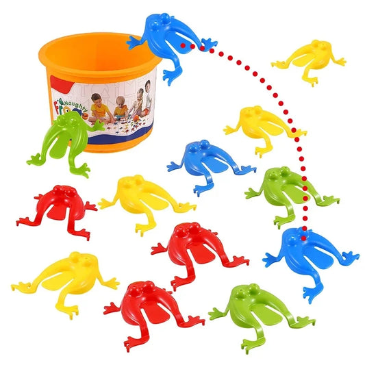 20pcs Jumping Plastic Frog Bounce Fidget Classic Toy kid Stress Relief Toy kid Birthday，Family Party Game Toy Discounts Prizes