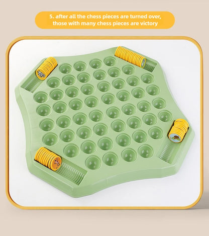 Kids Battle Chess Educational Toy Observation Concentration Training Fun Animal Flip Chess Parent-child Interactive Game Toys