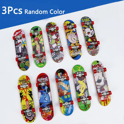 1/3/5pcs Mini Professional Finger Skateboards Funny Fingertip Fingerboard Anti Stress Sensory Toys For Boys Party Favors Gifts