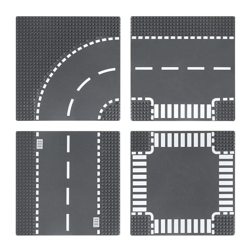 Classic Building Block Base Plate City View Traffic Road Figures Construction Toys Bricks 32Dots Plastic Baseplates Accessories