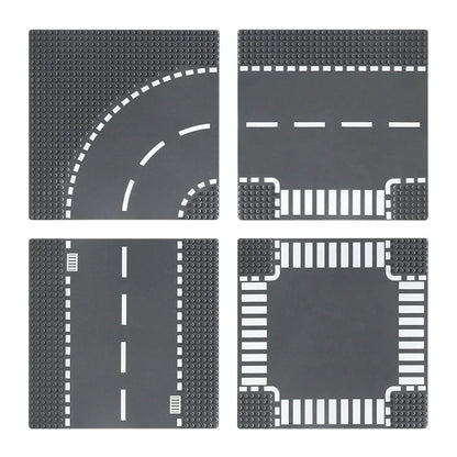 Classic Building Block Base Plate City View Traffic Road Figures Construction Toys Bricks 32Dots Plastic Baseplates Accessories