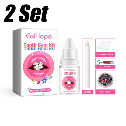 Tooth Gem Glue Dental Adhesive for Tooth Gems Diamond Kit Glue Teeth Crystal Jewelry Sturdy Tooth Jewelry Orthodontic Gel 7/10ml