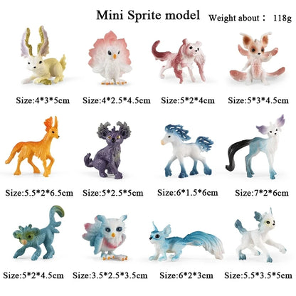Oenux Small Farm Wild Animal Model Lion Tiger Sheep Pig Dog Action Figures PVC Lovely Miniature Playset Education Kid Toys Gift