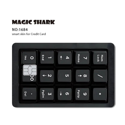 Magic Shark Fashin King Poker Money Game Controler Dragon 3M Matte Thin Sticker Film Skin for Debit Bank Credit Card