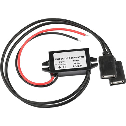 Waterproof 12V to 5V Converter DC-DC Step Down Module Power Adapter USB-A Female/Type C/dual USB/open Wire Connector