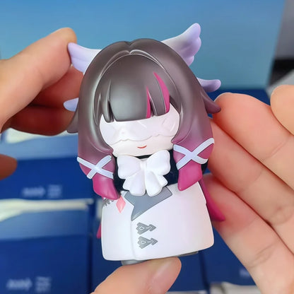 Mihoyo Genshin Impact Fatui Harbinger Q Version Series Blind Box Desktop Mini Doll Model Toys Trend Decoration Surprise Gifts