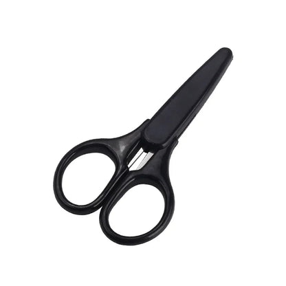 1pc Compact Precision Craft Scissors Sharp Stainless Steel Blades with Protective Cap, Tsa-Approved for Travel Stationery