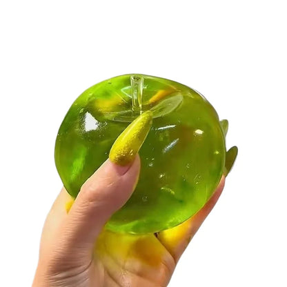 Green Apple Squeeze Toys Relieve Stress and Vent Anger Fidget Toys Plasticity Squeeze toys To Relieve Stress for Friends