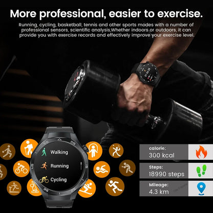 Watch 5 Pro GPS NFC Smart Watch Men 360*360 AMOLED Screen Heart rate Monitor Bluetooth Calls IP68 Waterproof Man Smartwatch 2025