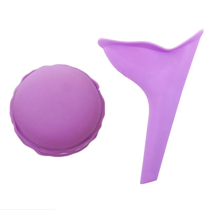 1pc Portable Silicone Urinal for Women Outdoor Travel Camping Female Soft Urination Device Stand Up & Pee Toilet Emergency TMZ