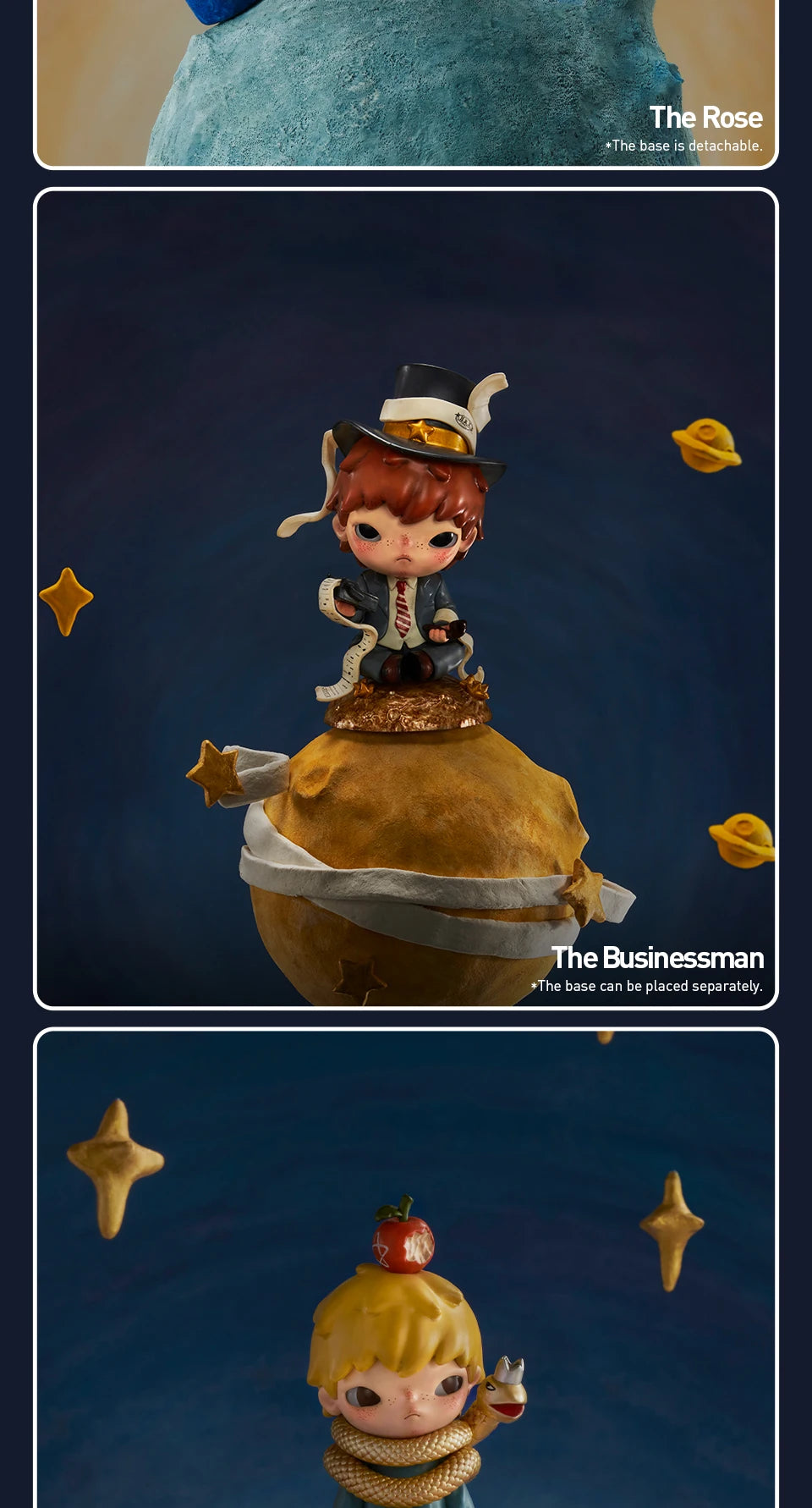 POP MART Hirono Le Petit Prince Series Blind Box Toys Kawaii Anime Action Figure Cartoon Model Surprise Box Mystery Box
