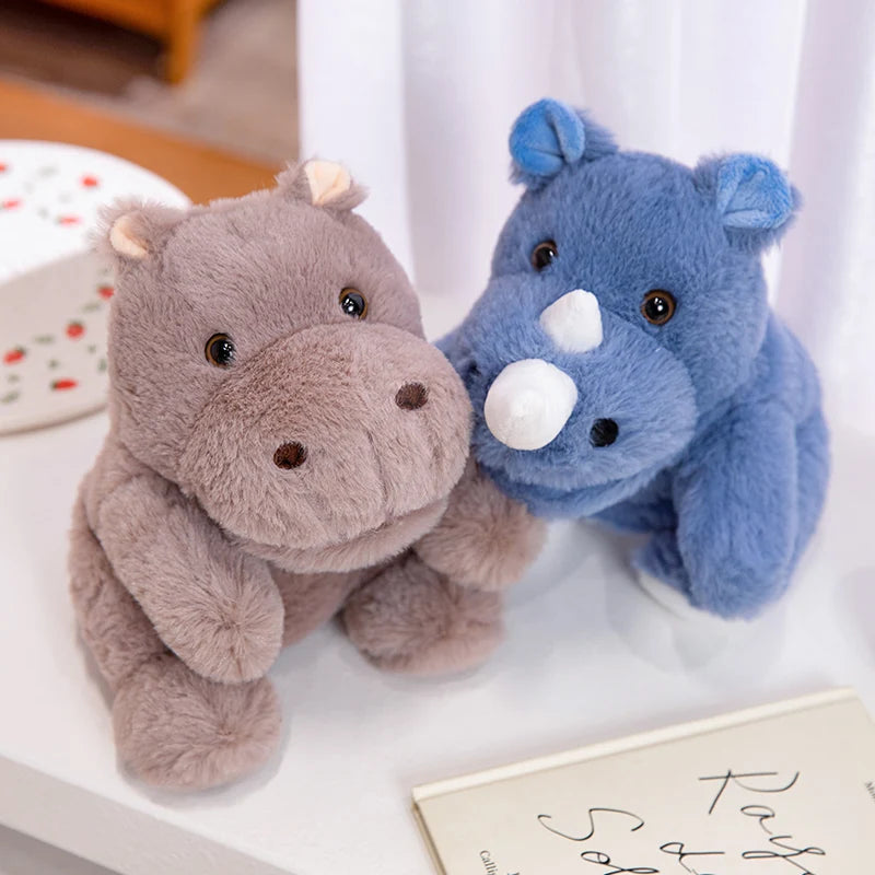 Cartoon Animal Hand Puppet Parent-child Game Doll Husky Fox Bear Dog Pig Tiger Lion  Appease Toys Birthday Gifts For Children ﻿