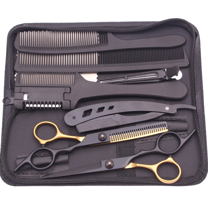 6'' Hair Scissors Professional Cutting Shears Thinning Hairdressing Razors Com Set Salon Barber & Home Japan Steel Dropshipping