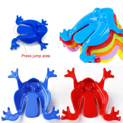 20pcs Jumping Plastic Frog Bounce Fidget Classic Toy kid Stress Relief Toy kid Birthday，Family Party Game Toy Discounts Prizes