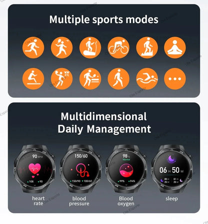 Watch 5 Pro GPS NFC Smart Watch Men 360*360 AMOLED Screen Heart rate Monitor Bluetooth Calls IP68 Waterproof Man Smartwatch 2025