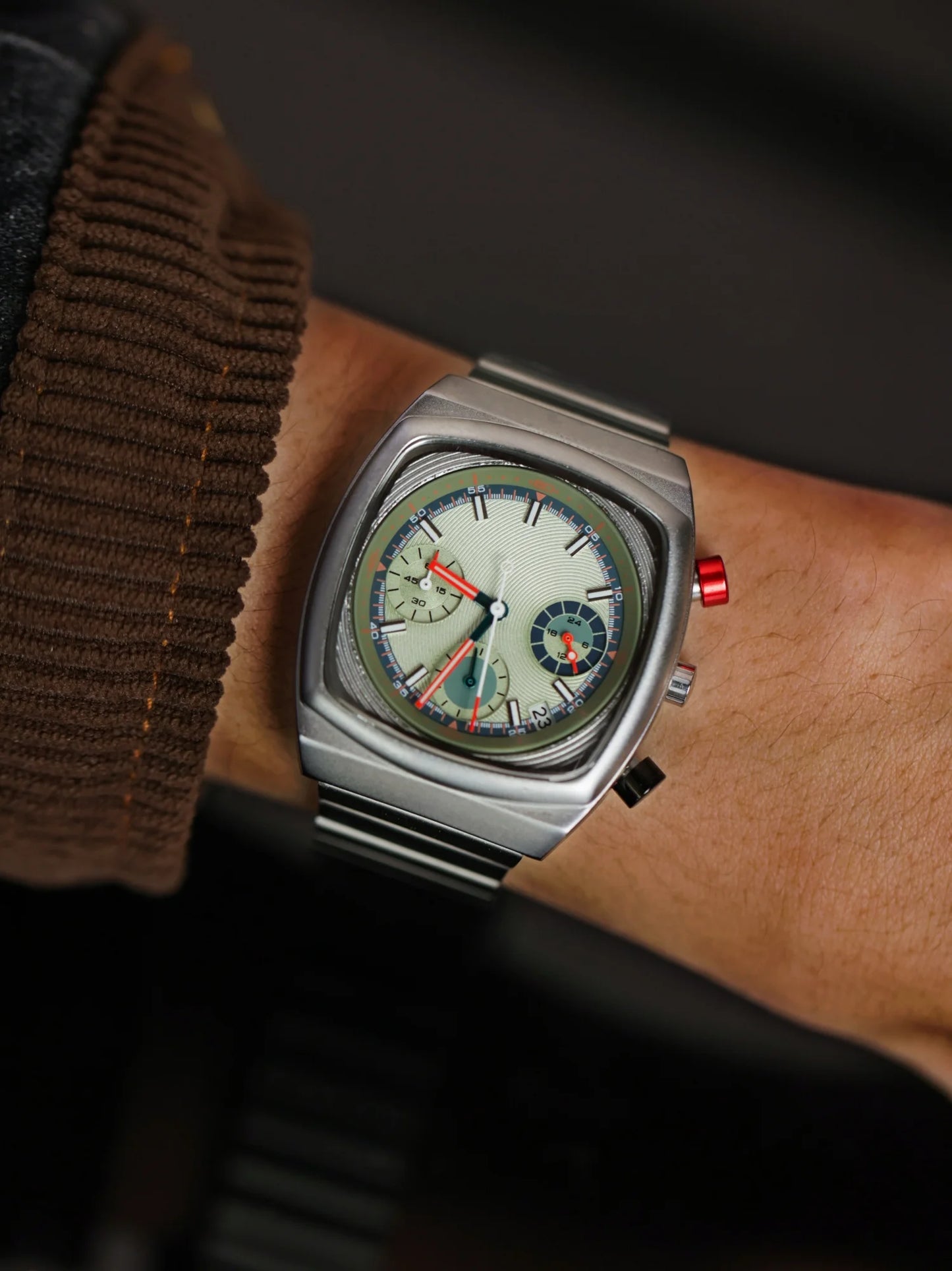 CILOA sports square green watch men's brand authentic 2025 new trend fashion high quality light luxury gift quartz watch