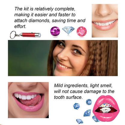 Tooth Gem Glue Dental Adhesive for Tooth Gems Diamond Kit Glue Teeth Crystal Jewelry Sturdy Tooth Jewelry Orthodontic Gel 7/10ml