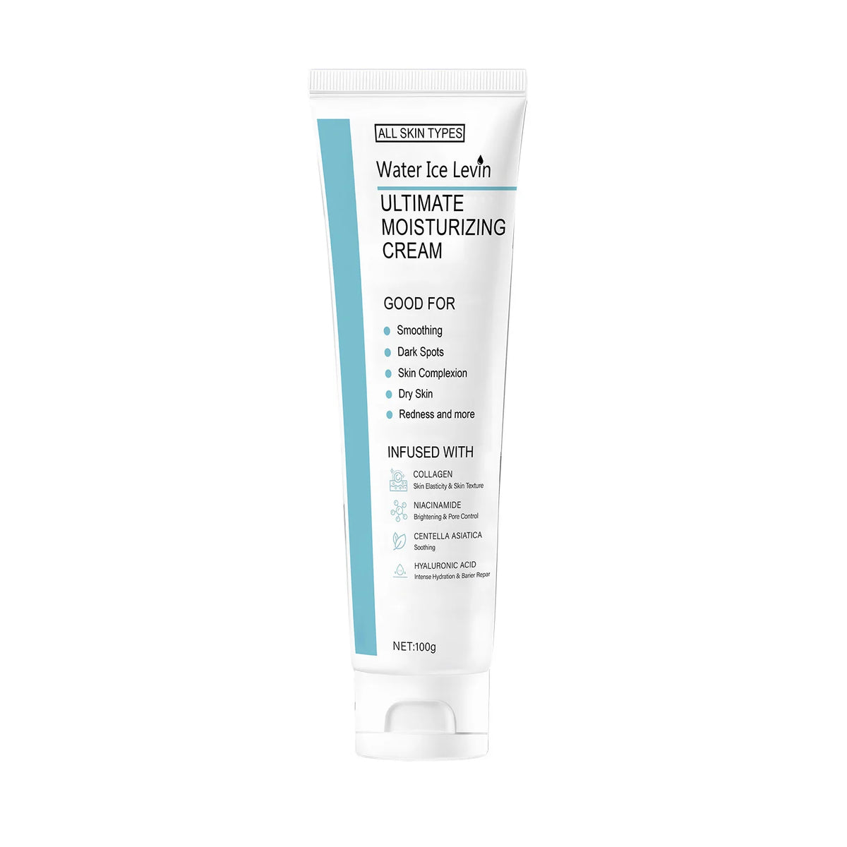 All-Purpose Moisturizing and Repairing Cream, Centella Asiatica + 5% Niacinamide, Collagen Synergistically Works for Long-Lasting Effects, Fine Skin Texture, Deep Hydration, and Improvement of Dullness