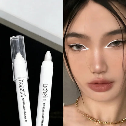 1pc Shimmering Highlight Stick, Glitter White Eyeshadow Pencil for Bright Eyes, Dazzling Effect Makeup Highlighter