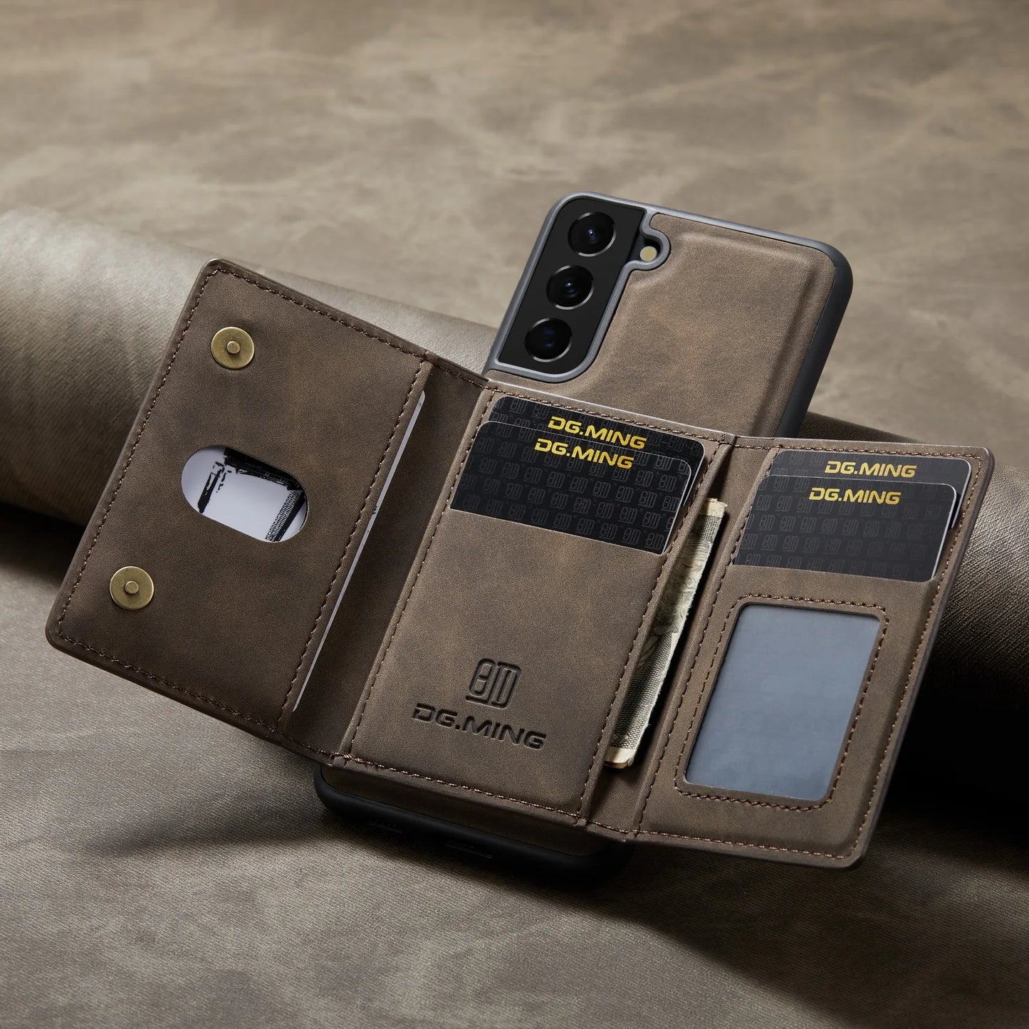 Magnetic Detachable Leather Wallet Case for Samsung Galaxy S25 Ultra S24 FE S23 Plus S22 A16 A36 A35 A55 A15 Cards Holder Cover
