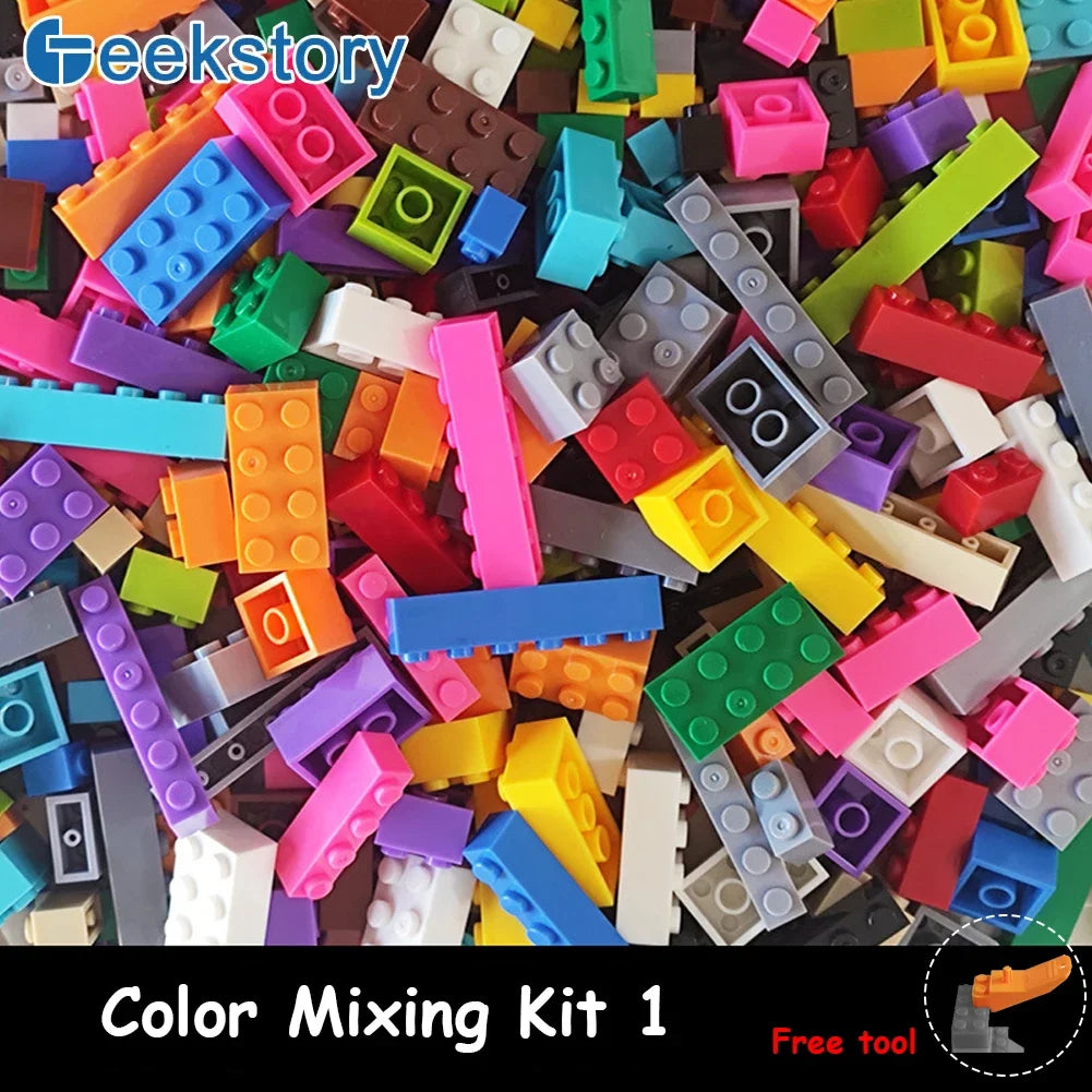 125g/250g Building Blocks Bulk Lot Pack Bricks Block Plate Creative Toy Small Particles Bulk Compatible Legoeds DIY Kit for Kids
