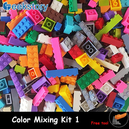 125g/250g Building Blocks Bulk Lot Pack Bricks Block Plate Creative Toy Small Particles Bulk Compatible Legoeds DIY Kit for Kids