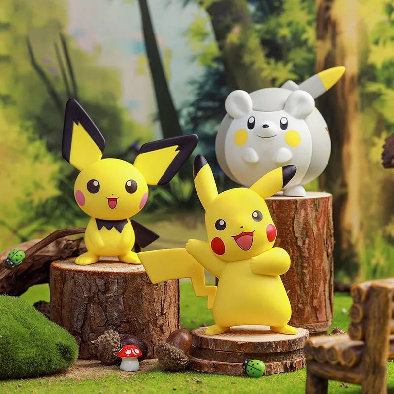 Hot Pokemon Anime Figures Kawaii Pikachu Pichu Togedemaru Alola Region Raichu Mimikyu Toys Model Collect Dolls Gift For Kids Boy