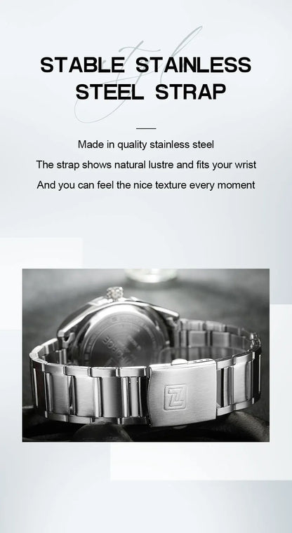 NAVIFORCE Classic Casual Watch for Men Stainless teel Sport Waterproof Male Watches Quartz Date Display Clock  Relogio Masculino