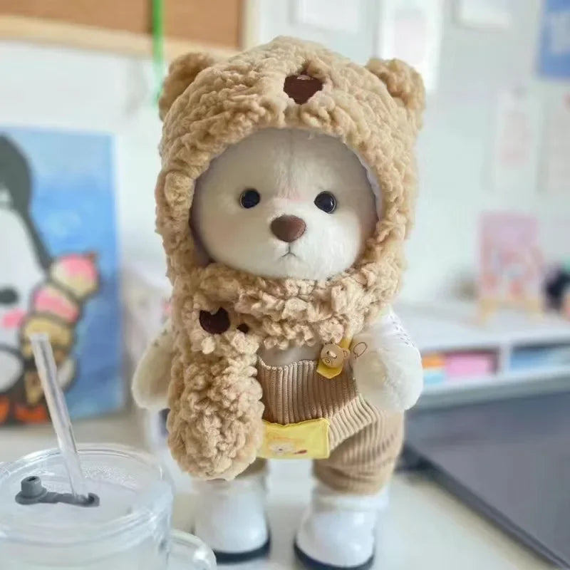 High Quality Handmade Teddy Bear Plush Toy Change Dress Cloth Girl Hug Cuddly Plushie Doll for Girlfriend Christmas Gift