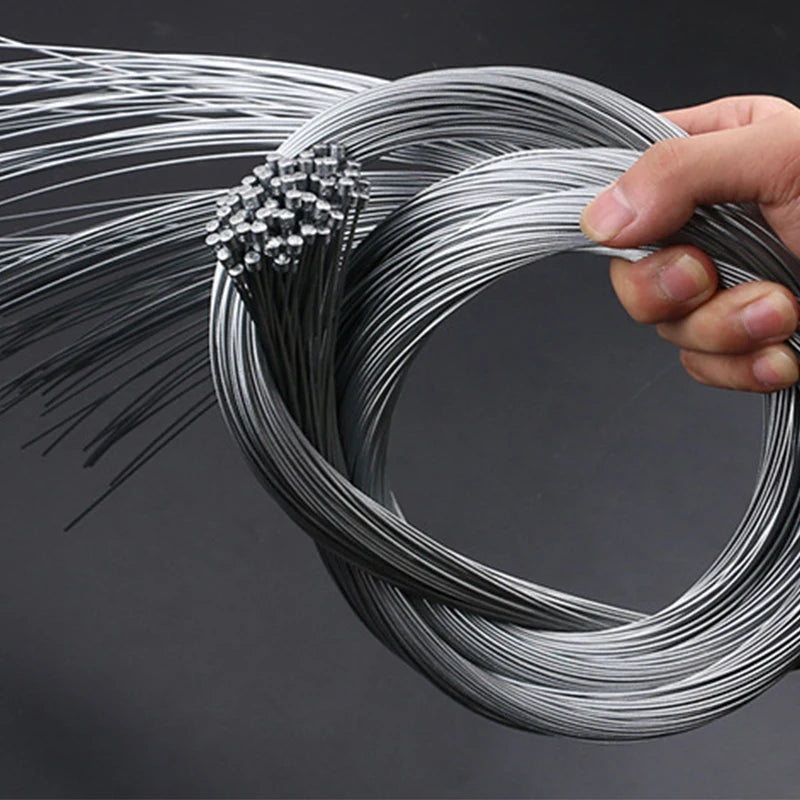 5/10PC 1.7/2M MTB Bicycle Brake Line Bike Stainless Steel Gear Shift Cable Road Bike Speed Line Fixed Gear Inner Cable Line Wire