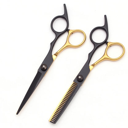 Hairdressing Scissors Japan Stainless Hair Scissors Purple Hair Cutting Scissors Barber Shop Thinning Shears Set Comb C1001