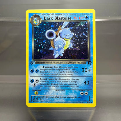 PKM Foil Cards Team Rocket Dark Blastoise Dragonite Charizard 1st Edition 1996 Single Cards Game Collection PTCG Proxy Cards