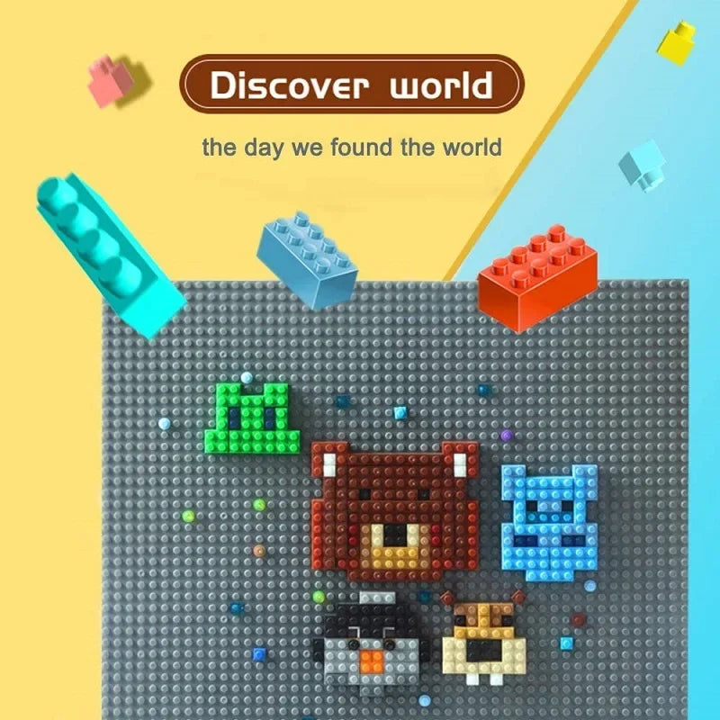 Baseplates 32x32 16x32 Dots Classic Base Plates MOC Bricks City Dimensions Building Blocks Figures Construction Toys